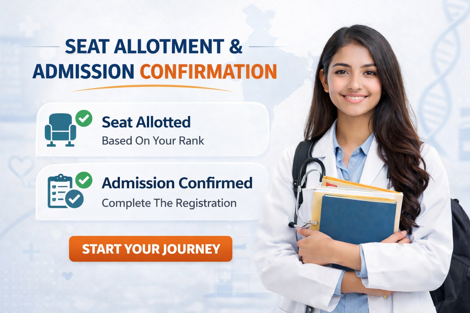 Seat allotment and admission confirmation